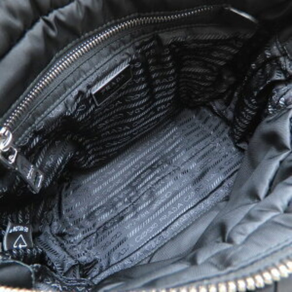 PRADA Padded Quilted Tote Bag Nero Black - Picture 8 of 8